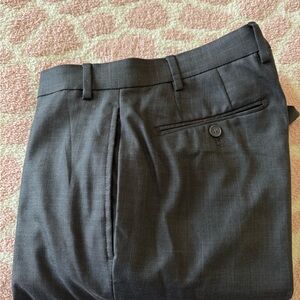 Calvin Klein Mens Slim fit Dress Pants 36 / 30 Grey Solid